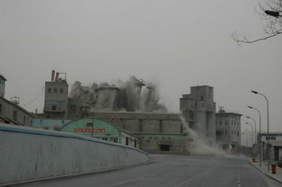 大连百年水泥厂爆破拆除 历史的告别与城市的更新